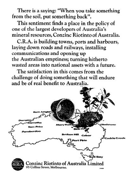 Figure 1: Advertisement that appeared in the literary journal Meanjin in 1972.